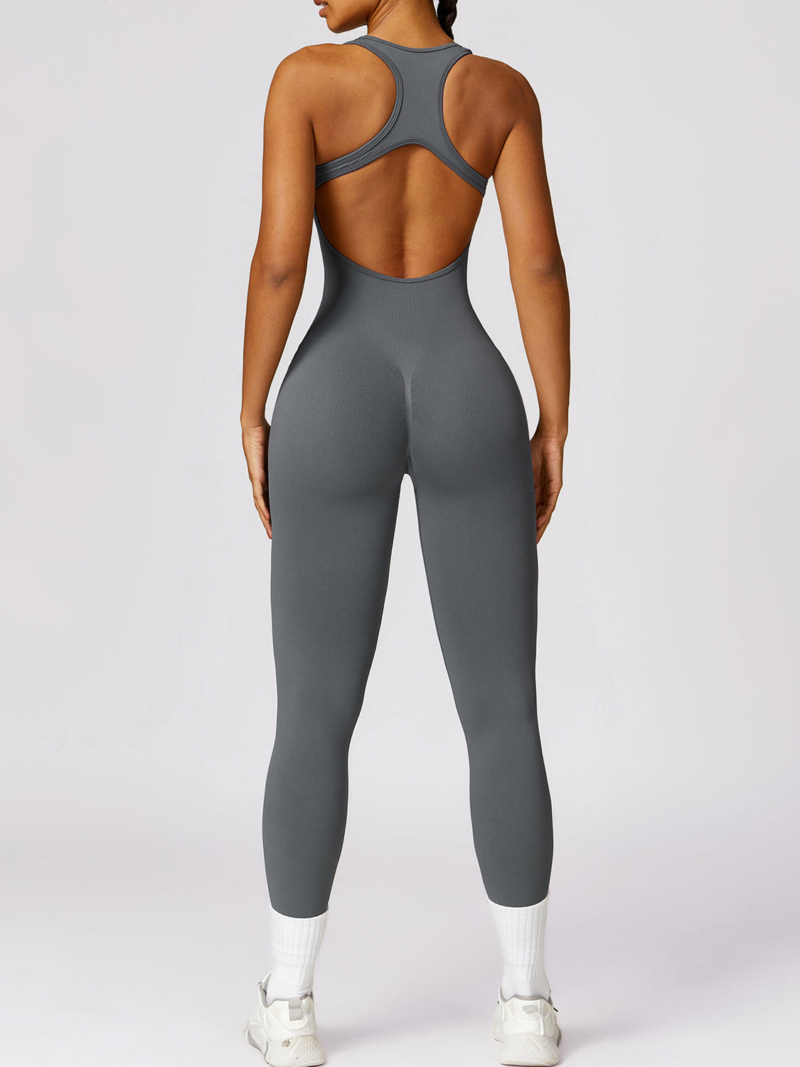 Basically Bae Sleeveless Cutout Racerback Active Jumpsuit