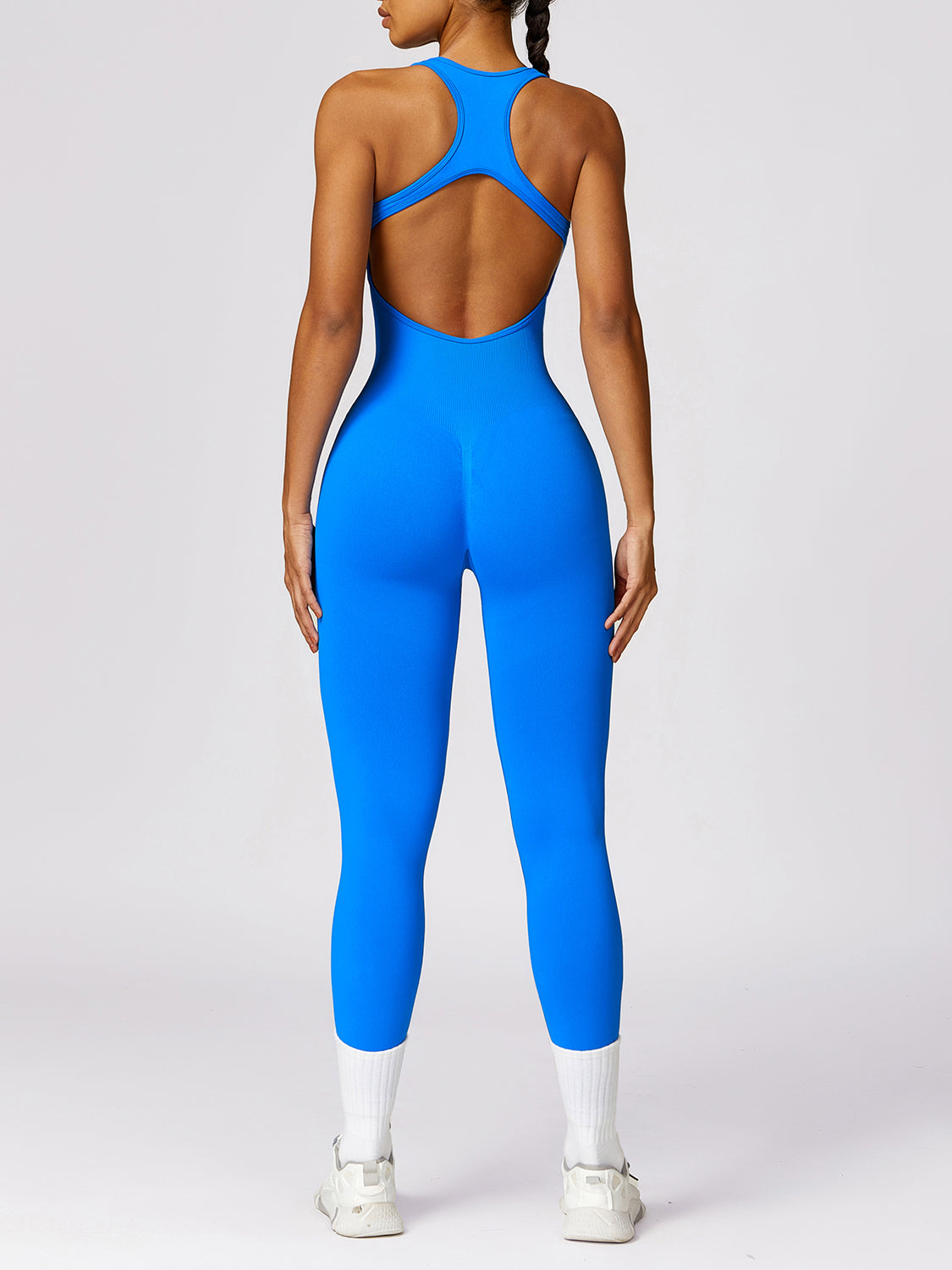 Basically Bae Sleeveless Cutout Racerback Active Jumpsuit