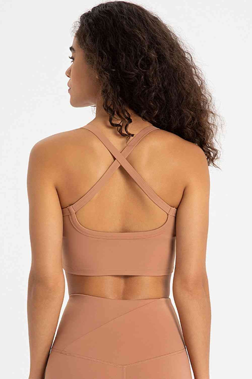 Cross Back Charm Sports Bra