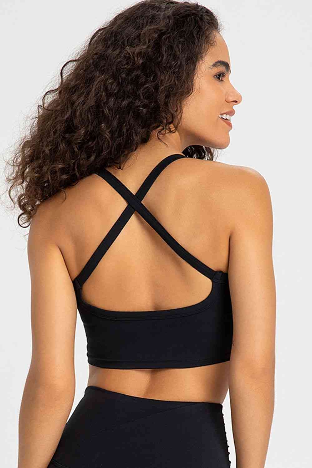 Cross Back Charm Sports Bra