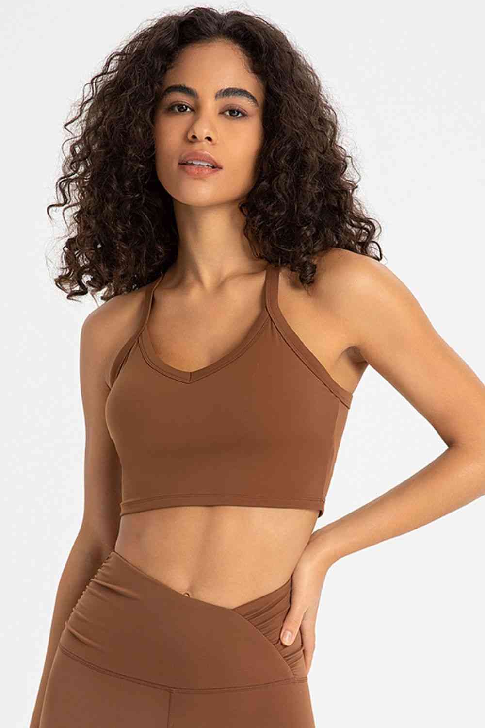 Cross Back Charm Sports Bra