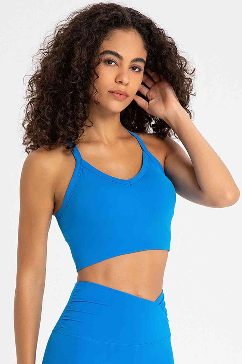 Cross Back Charm Sports Bra