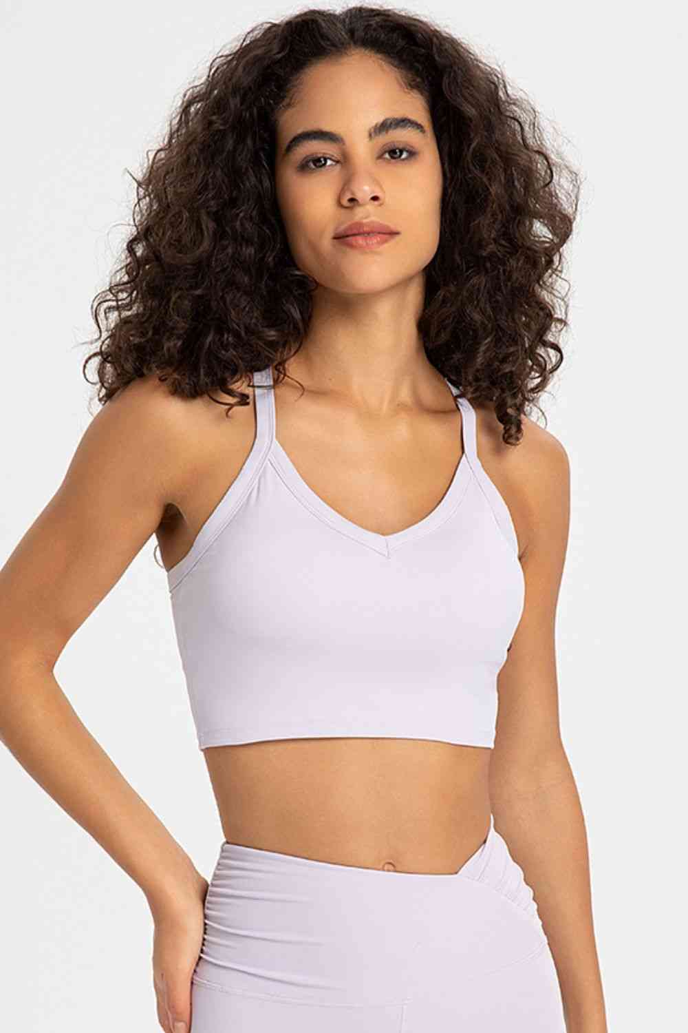 Cross Back Charm Sports Bra