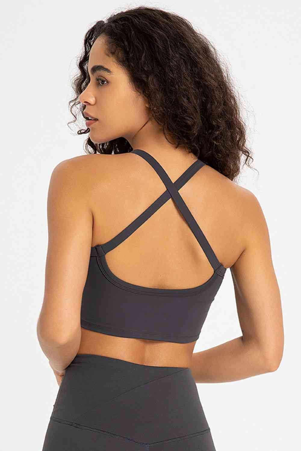 Cross Back Charm Sports Bra