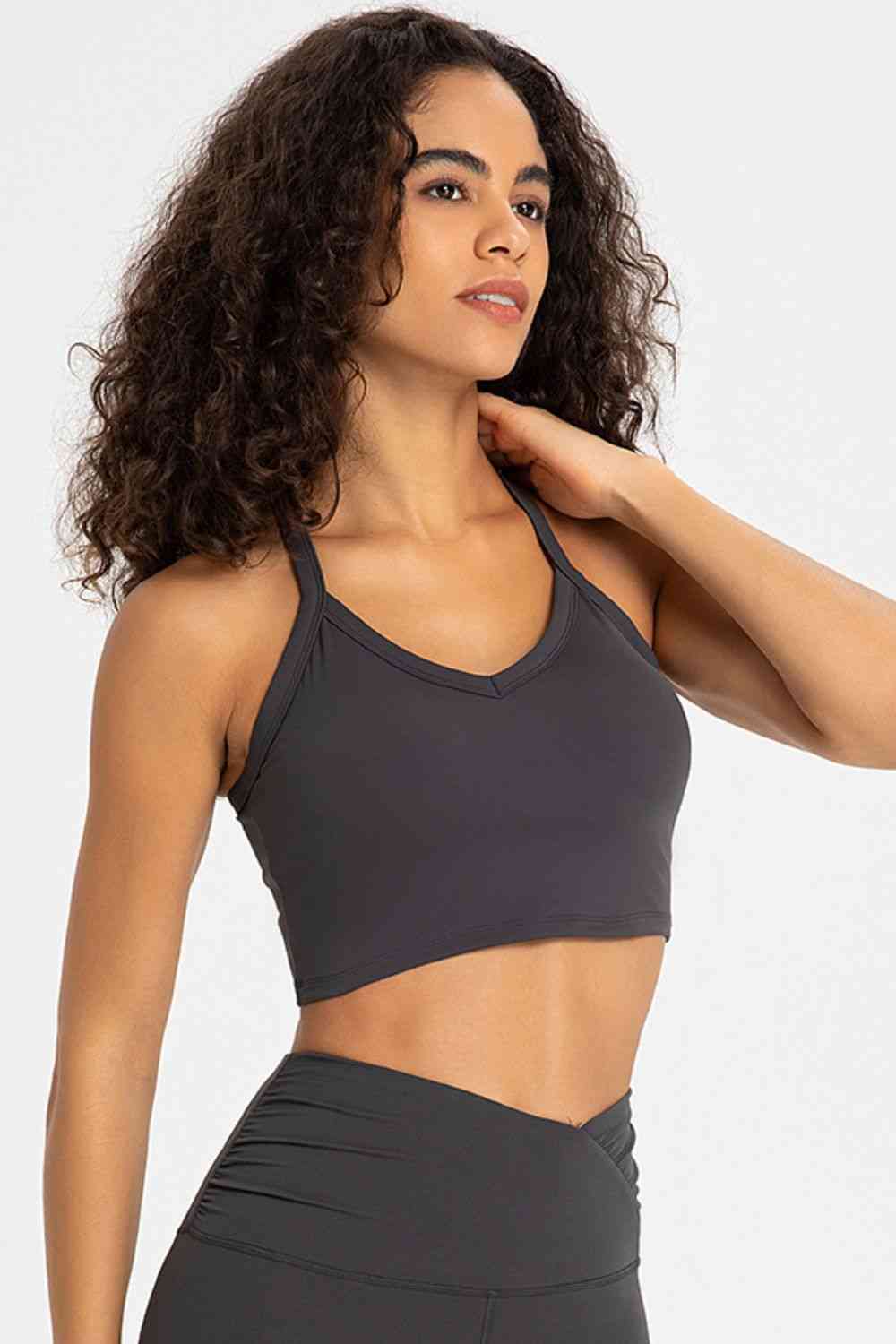 Cross Back Charm Sports Bra